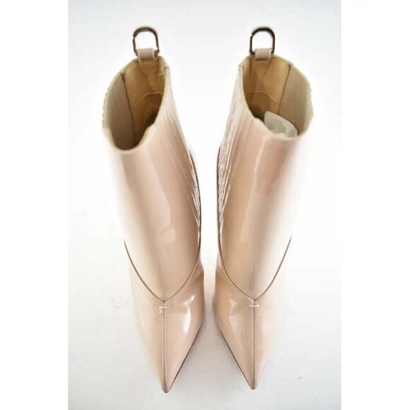 Christian Louboutin Epic Boot 100 Nude Patent Stiletto Heel Ankle Bootie 37 - Picture 6 of 11
